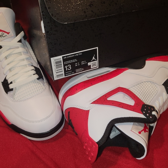 Mens Nike Air Jordan Retro 4 Size 13 - Picture 7 of 8